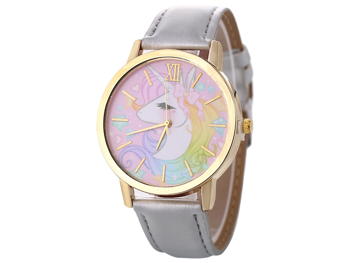 Reloj Casual De Moda Unisex Con Cuerda De Cuero De Quartzo Gris Zhoulianfa