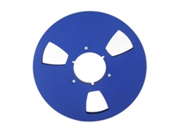 Carrete De Cinta Vacío De 1/4" (10,5 Pulgadas) Con 3 Orificios Para Grabadora De Cinta De Carrete Abierto - Azul