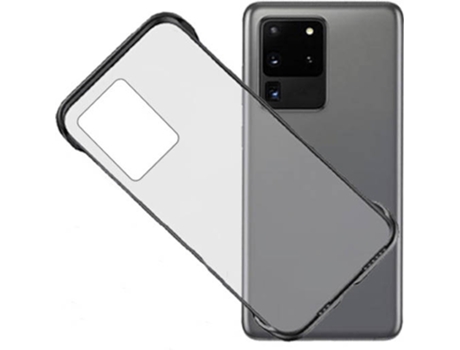 Carcasa Samsung Galaxy S20 Ultra PHONECARE Invisible Bumper Transparente, Negro