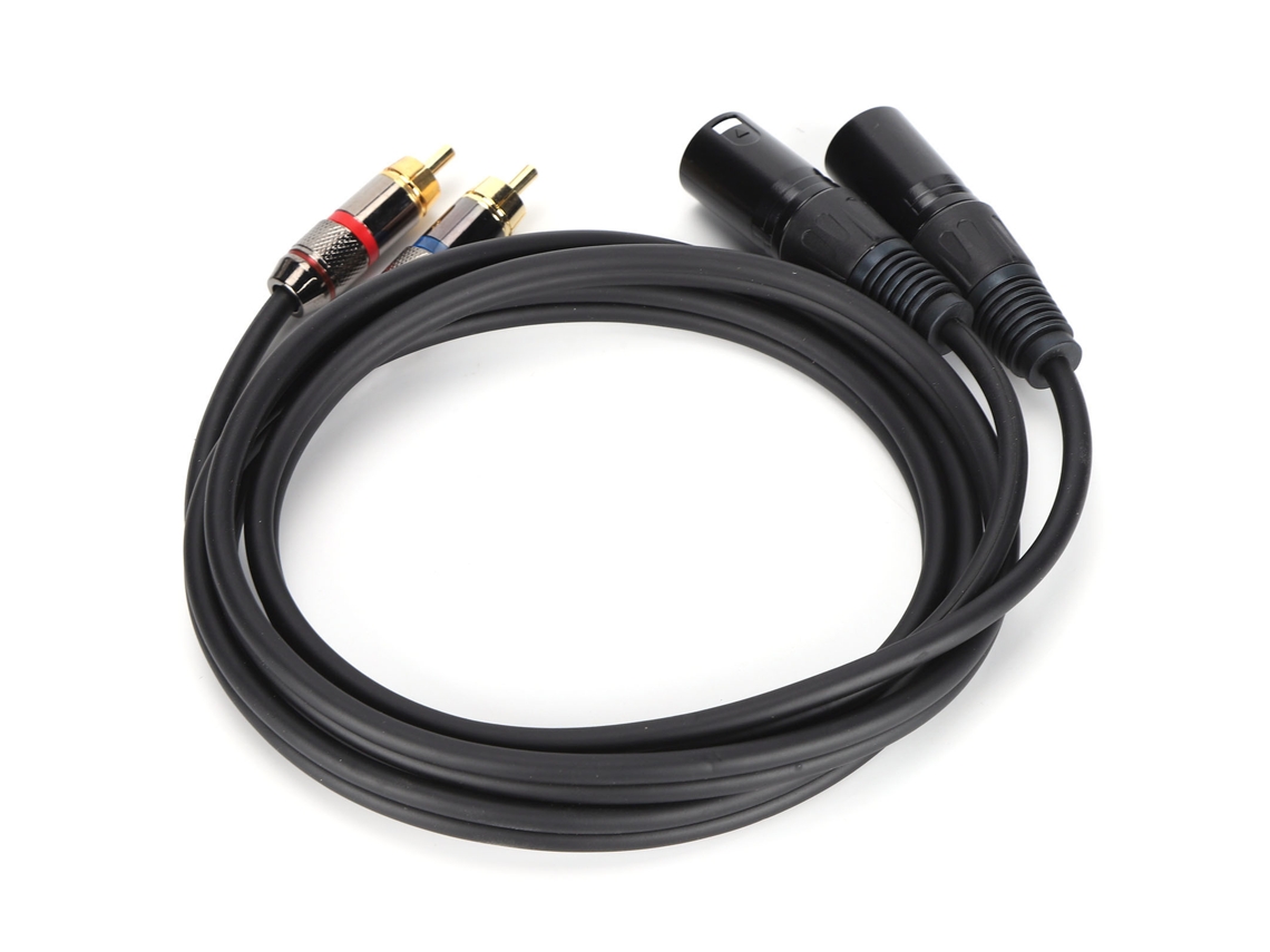 Cable De Micrófono Jorindo De 1,5 M Con Conectores Xlr Macho A Rca Dobles Para Sistemas De Audio Estéreo Hifi Y Cine En Casa (jd6052-1)