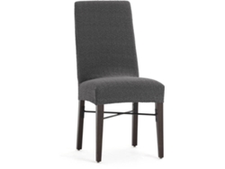Funda de Silla EYSA Premium Jaz Pack de 2 Fundas Tejido Multielástico (59 x 50 x 60 cm - Poliéster y Algodón - Gris Oscuro)