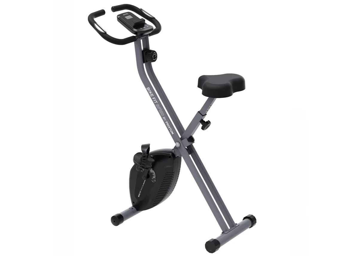 Bicicleta Estática PRIXTON BF150 (Resistencia 1,5 - Negro - 117 x 46 x 81 cm - Plegable - Hasta: 120 Kg)