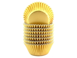Líneas De Cupcake De Foil Dorado 200 Unidades Para Hornear, Antiadherentes, Sin Tóxicos, Para Fiesta Y Celebraciones