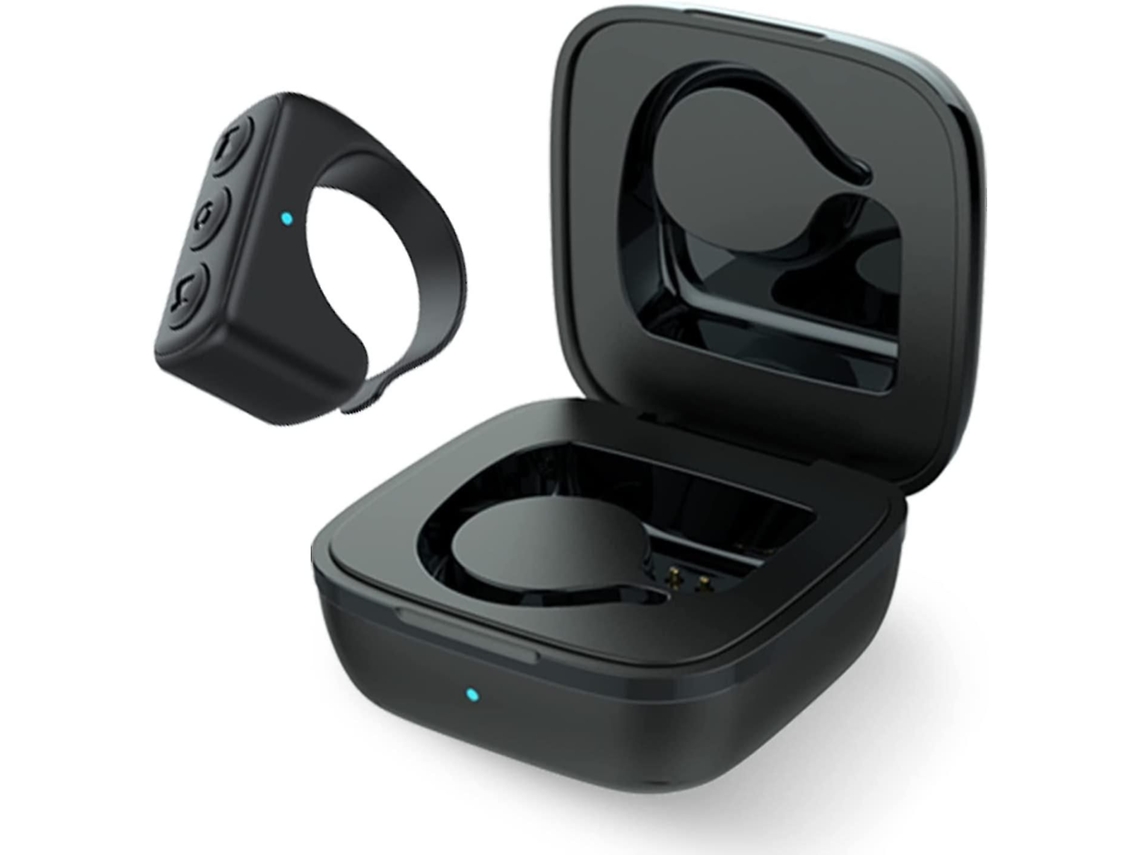 Control Remoto Bluetooth De Dedo, Pasador De Páginas Inalámbrico Con Estuche De Carga Compatible Con Iphone, Android, Ipad Y Teléfonos Móviles.