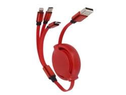Cable de datos retráctil 3 en 1 EOOCOO para carga rápida