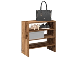 2 Uds Zapatero | Armario Zapateros Apilables Madera Vieja 60x30x30,5 Cm