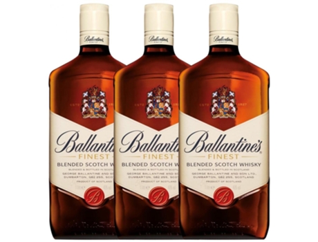 Whisky BALLANTINE'S Blended Ballantine's (1 L - 3 unidades)