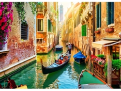 Rompecabezas Para Adultos De 1000 Piezas, Canales De Venecia Perfectamente Entrelazados, Decoración Del Hogar Familiar (amarillo)