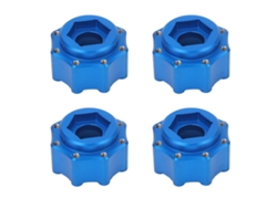 4 Adaptadores Hexagonales De Aleación De Aluminio De 17 Mm Para Accesorios De Neumáticos Rc De 3,8 Pulgadas