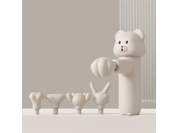 La Mini Pistola De Masaje Bear (incluye 4 Cabezales) Es Excelente Para La Relajación Muscular Y Un Regalo Ideal Para Mujeres. Es Compacta, R
