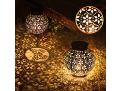 Rebe-lámpara Colgante Solar Led 2 Piezas 2v 0.04w Resistente Al Agua Ipx4 Batería 600mah Para Jardín Patio Paseo