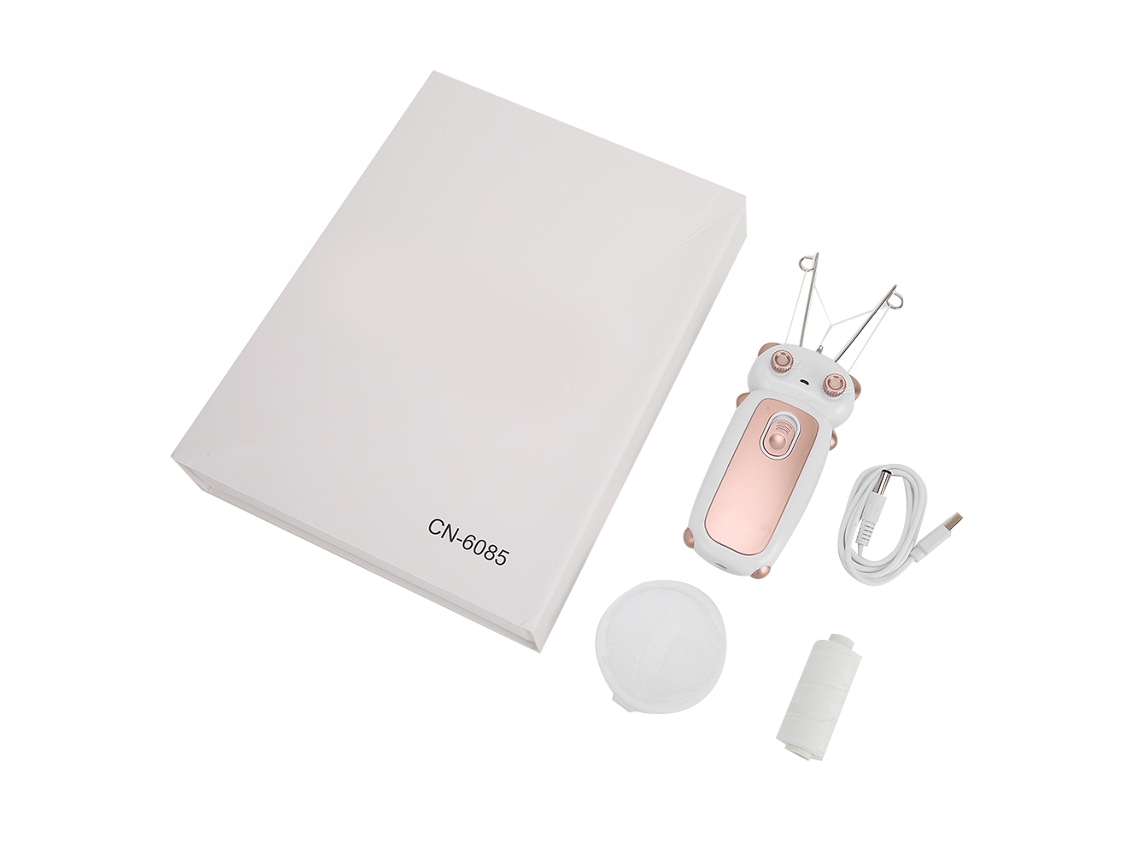 Máquina Eléctrica De Depilación Facial Y Corporal Para Hogar, Epilador De Hilo De Algodón, Rosa Oro