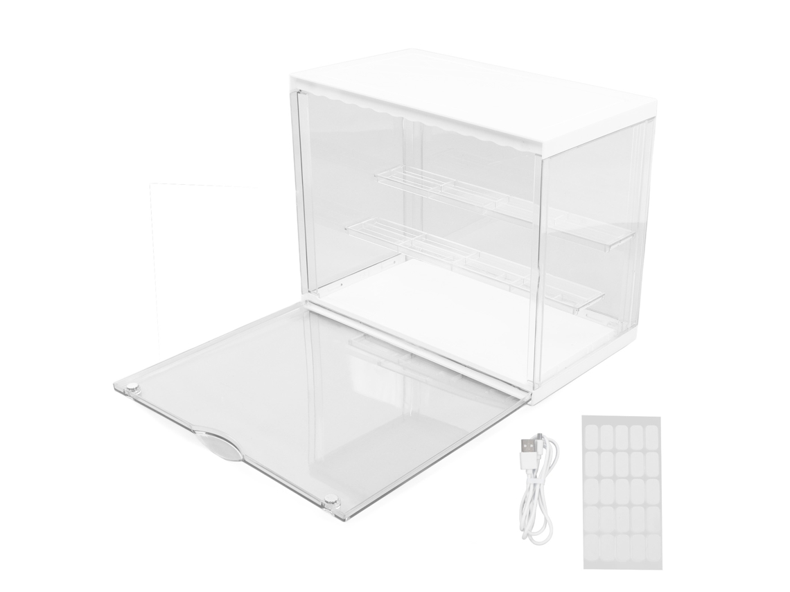 Expositor de figuras transparente, resistente al polvo, antideslizante, de gran capacidad, impermeable y para figuras y muñecas.