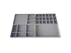 Caja de joyas de 4 piezas, con divisiones Kofihety