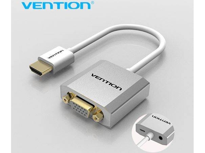 Adaptador Vention Convertidor de HDMI para VGA con Audio y Alimentación (5V)