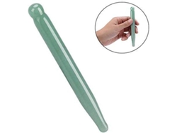 Bastón De Acupresión De Piedra De Cristal De Aventurina Natural De 12 Cm Para Masaje Y Cuidado Corporal.