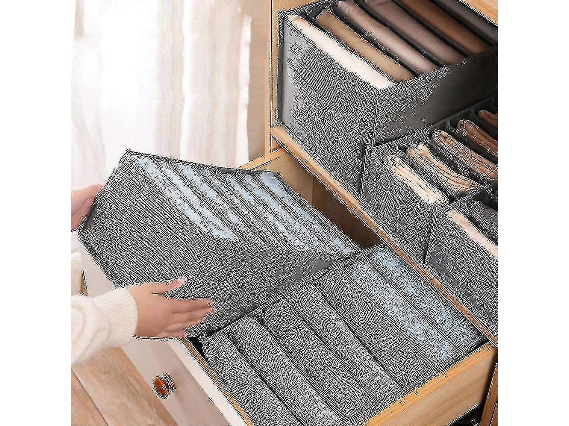 Caja organizadora ZK 3 de 3 piezas para sujetadores y ropa interior, con separadores para ropa y compartimentos para vaqueros - Hengjian