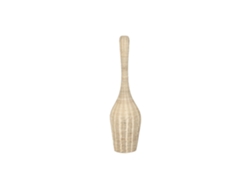 Lampara Pie Ratán Hierro Natural 25x25x85cm