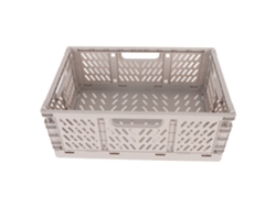 Cesta de lavandería de plástico plegable de gran capacidad para oficina