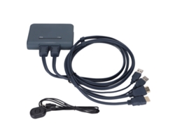 Switch Kvm Usb 2 Portas Com Interface Hd Multimedia Fio Para Entretenimento Em Casa E Escritório21uhb