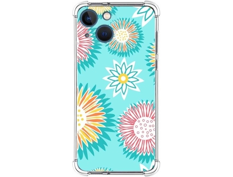 Carcasa iPhone 13 Mini (5.4) TUMUNDOSMARTPHONE Dibujos Antigolpes Flores 05 Multicolor
