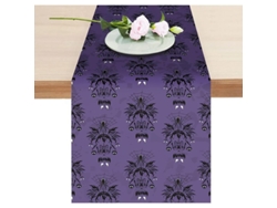 Camino De Mesa De Halloween En Poliéster Con Araña Y Esqueleto - Decoración De Halloween
