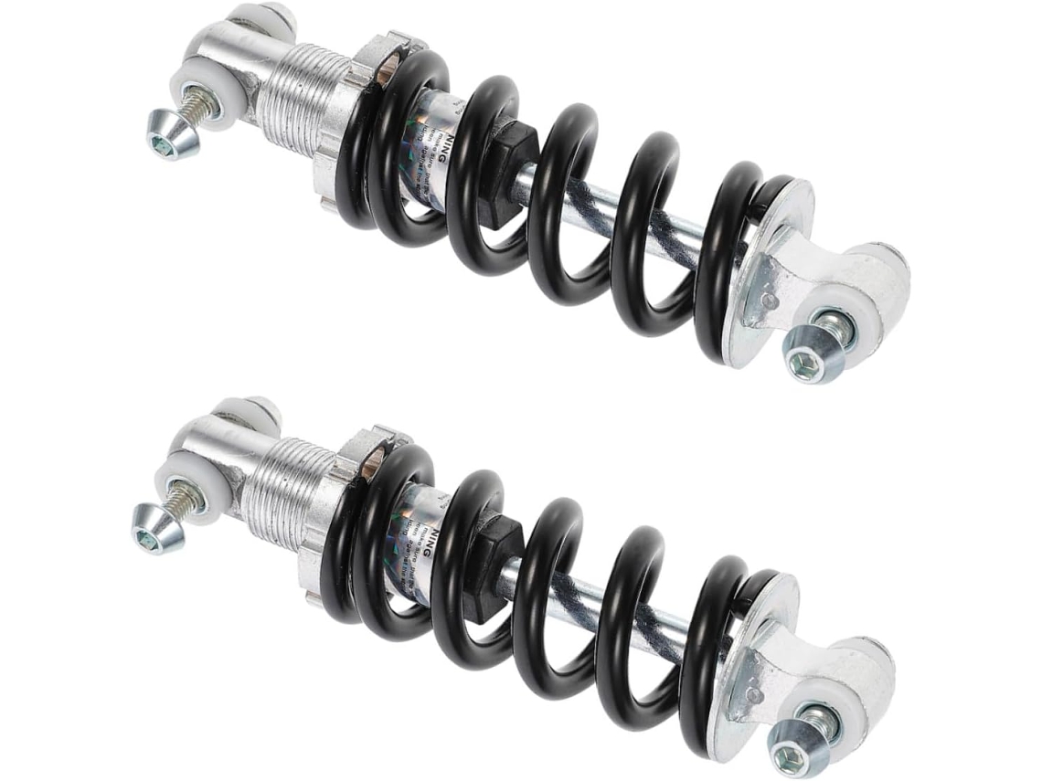 Amortiguadores traseros para bicicletas de montaña y plegables, 2 piezas, muelle de acero, 150 mm, 750 lb, amortiguador de suspensión