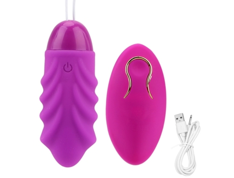 Vibrador de huevo de salto con control remoto inalámbrico con 10 modos para mujeres (púrpura) YIZHOOD