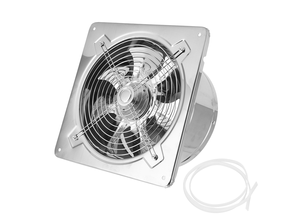 Ventilador de extracción de pared de acero inoxidable