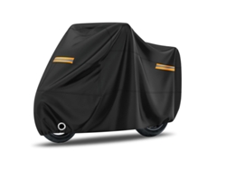 Funda para motocicleta a prueba de polvo y sol de 190 t, impermeable, para coche y vehículo eléctrico (m 200 x 90 x 100 cm) Cuich