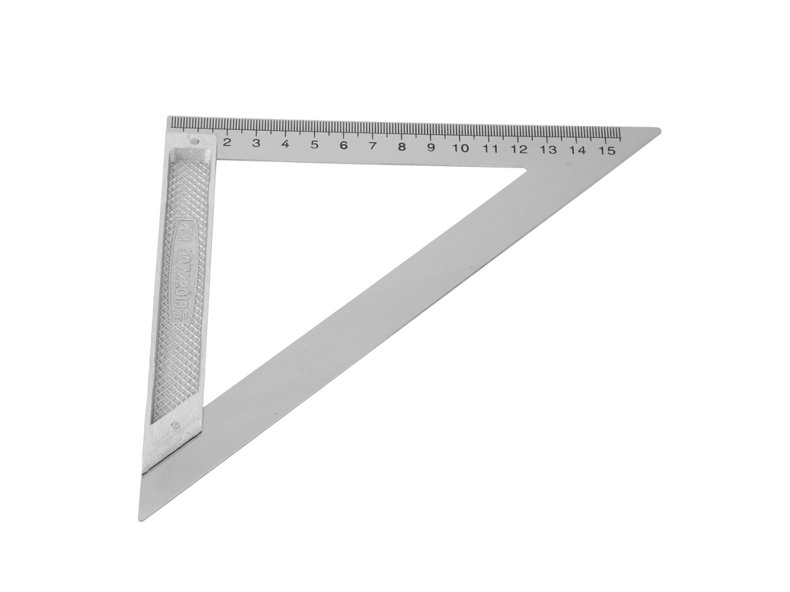 Regla Triangular De 90 Grados Fabricada En Aleación De Aluminio, 15 Cm, Medidor De Ángulo Horizontal
