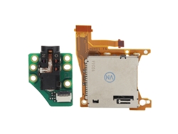 Placa base con ranura para tarjeta y conector para auriculares para Switch Lite