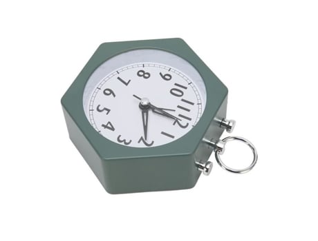 Reloj HURRISE Altavoz Reloj Despertador Digital Reloj Despertador Portátil con Visualización de Led y Altavoz para Dormitorio Sala de Video Blanco