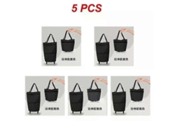 Bolsa de compras plegable, carrito con ruedas, organizador de verduras, portátil. GOKOCO