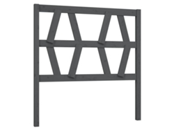 Maison Exclusive - Cabecero De Cama Madera Maciza De Pino Gris 106x4x100 Cm