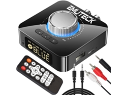 Transmisor y receptor Bluetooth con control remoto, adaptador Bluetooth 5.0 5 en 1 para TV, coche, PC, auriculares estéreo, compatible con entrada auxiliar de 3,5 mm, RCA, USB, U, MP3/S
