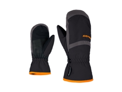 Guantes para Esquí ZIENER (Niño Unisex - Negro - Talla 4,5)