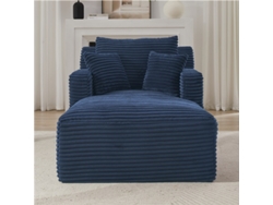 Sofá Chaise Longue De Pana Sofá Cama Reclinable Sin Montaje Salón Oficina