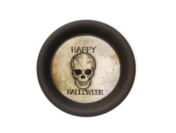 Plato Calavera Happy Halloween de 25x2 cm