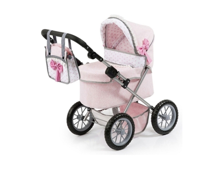 Accesorios REIG Cochecito para Muñecas Trendy 45 cm en rosa (Edad Mínima Recomendada: 3 años)