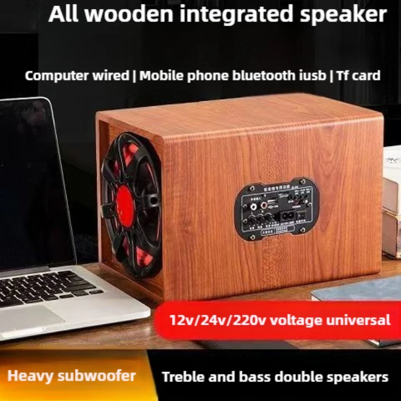 Subwoofer Para Automóvil Con Bluetooth Inalámbrico, Estéreo Y Altavoz Activo Usb Para El Hogar.
