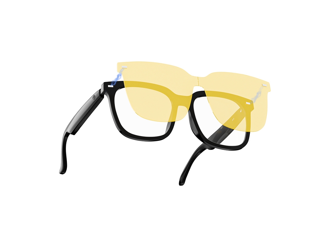 Gafas Inteligentes Con Ia, Traducción Multilingüe Y Altavoz Integrado. Montura Negra (lentes De Visión Nocturna) Czhhmart