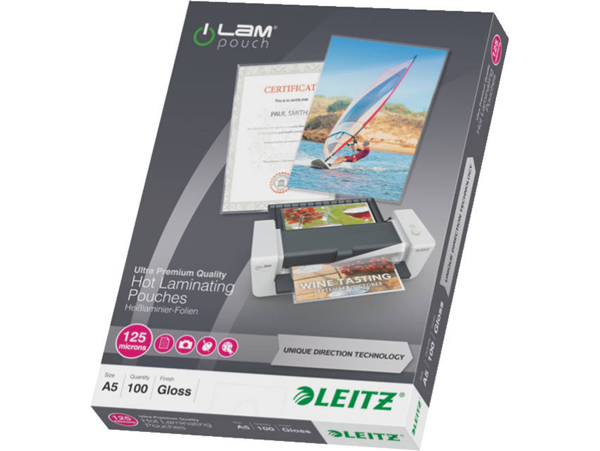 Fundas de Plastificar LEITZ iLAM UDT Transparente (100 un - A5)