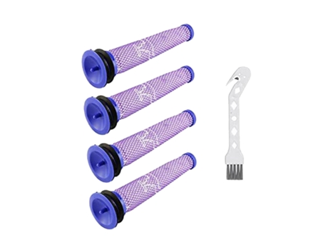 Paquete de 4 prefiltros para filtro de vacío Dyson V6, V7, V8, Dc58, Dc59, piezas de repuesto para aspiradora
