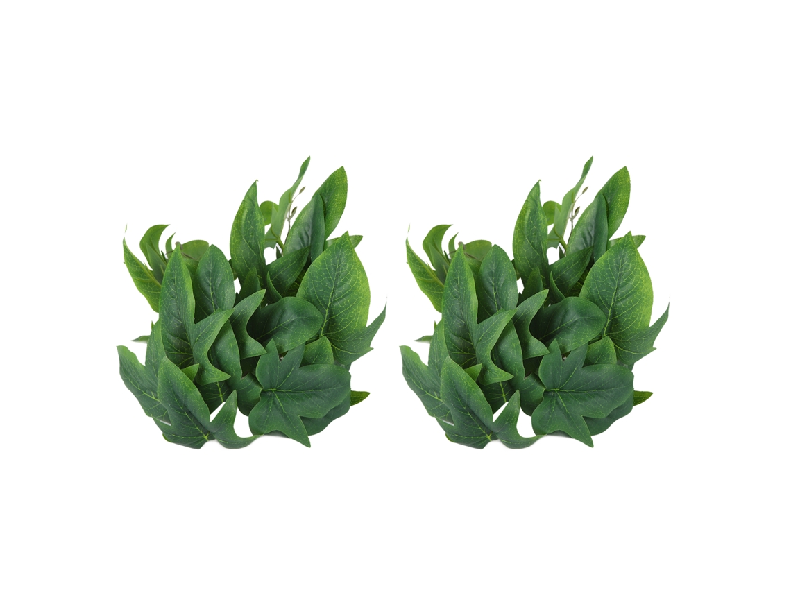 Piezas De Enredadera Artificial De Hojas De Batata Para Reptiles Con Ventosas Para Decoración De Acuarios Y Terrarios.