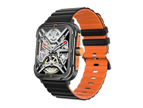 EKO 5.2 Reloj conectado NFC con memoria flash y pulsera de silicona Negro