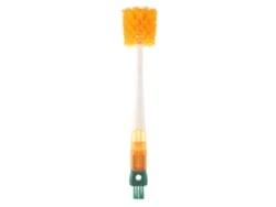 Cepillo multifuncional para vasos Jinwei con cerdas suaves y resistentes y mango largo antideslizante para limpiar tapas y pajitas.