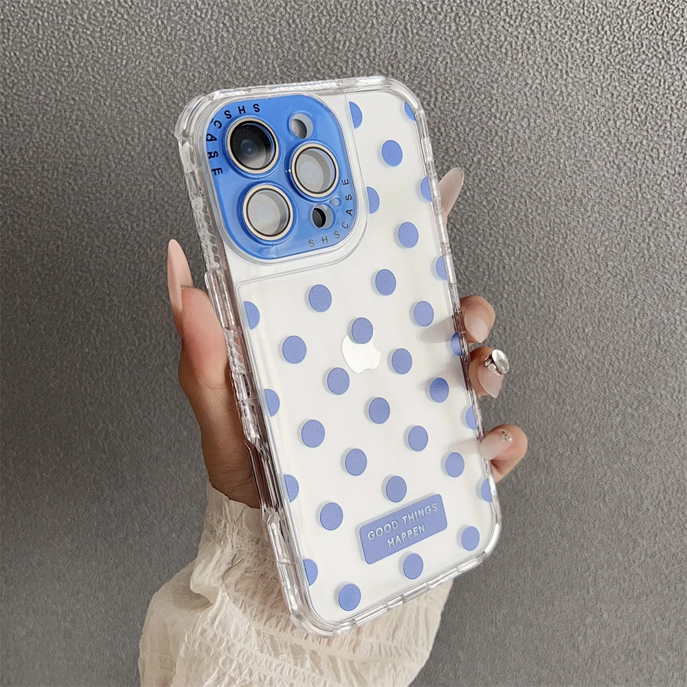 (iphone 16 Pro Max, Azul) Funda Protectora Transparente De Tpu A Prueba De Golpes, Compatible Con Iphone, Protección Ultrafina