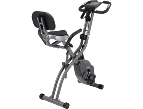 Bicicleta Estática de 10 niveles Resistencia magnética, ajustable, plegable y silenciosa, con banda de resistencia de brazos, pantalla LCD