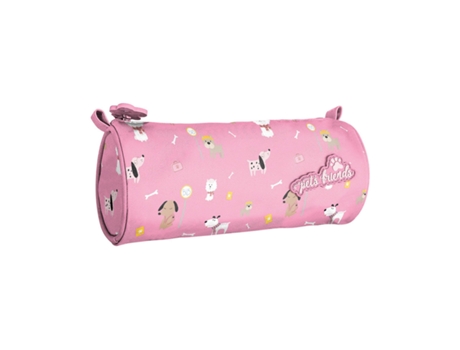 Estuche Escolar AMBAR Dog Person Pink 2023 Redondo 6161200180022